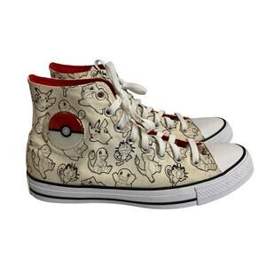 Converse X Pokemon Chuck Taylor All Star High Poke Ball Sneakers Size 9